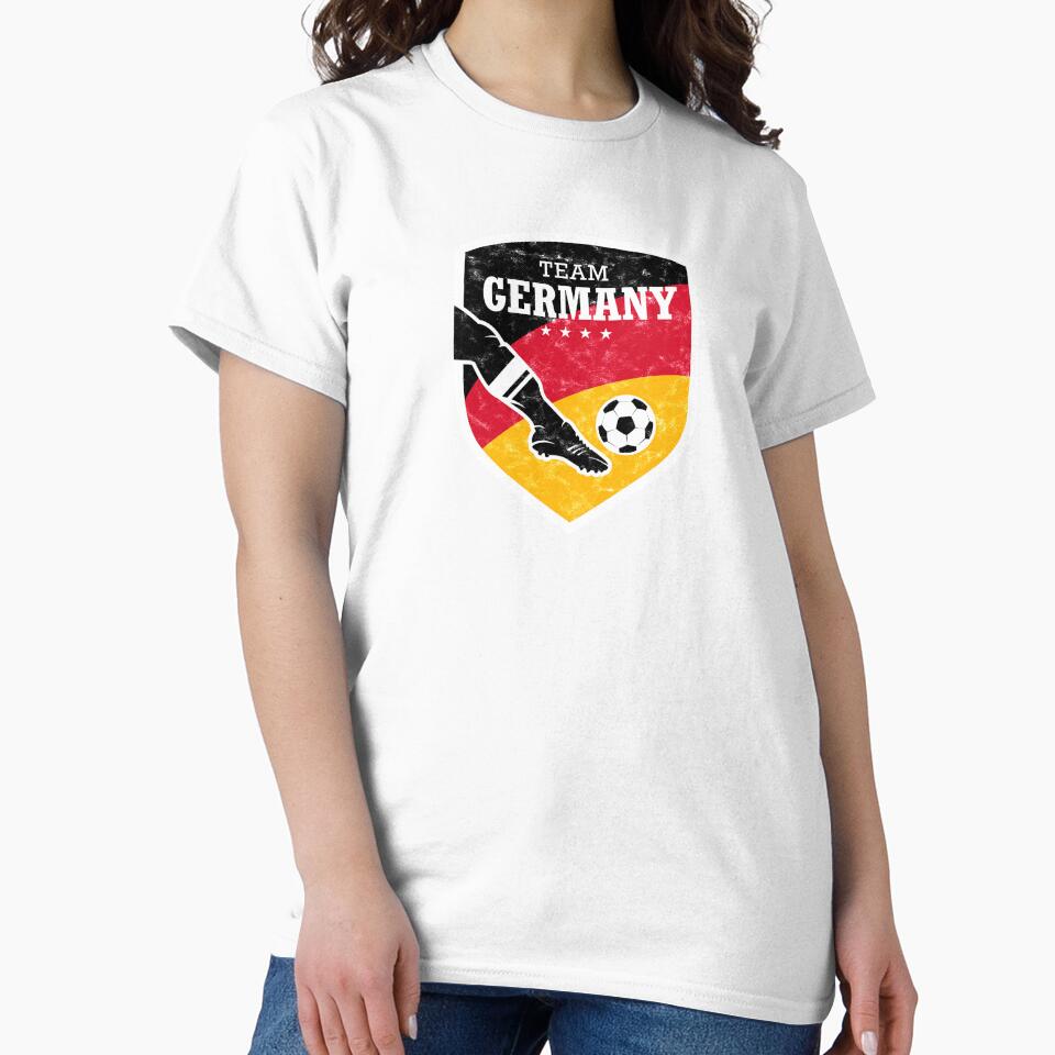 TEAM GERMANY FOOTBALL EMBLEM USED LOOK BLACK RED YELLOW BY SUBGIRL by SUBGIRL