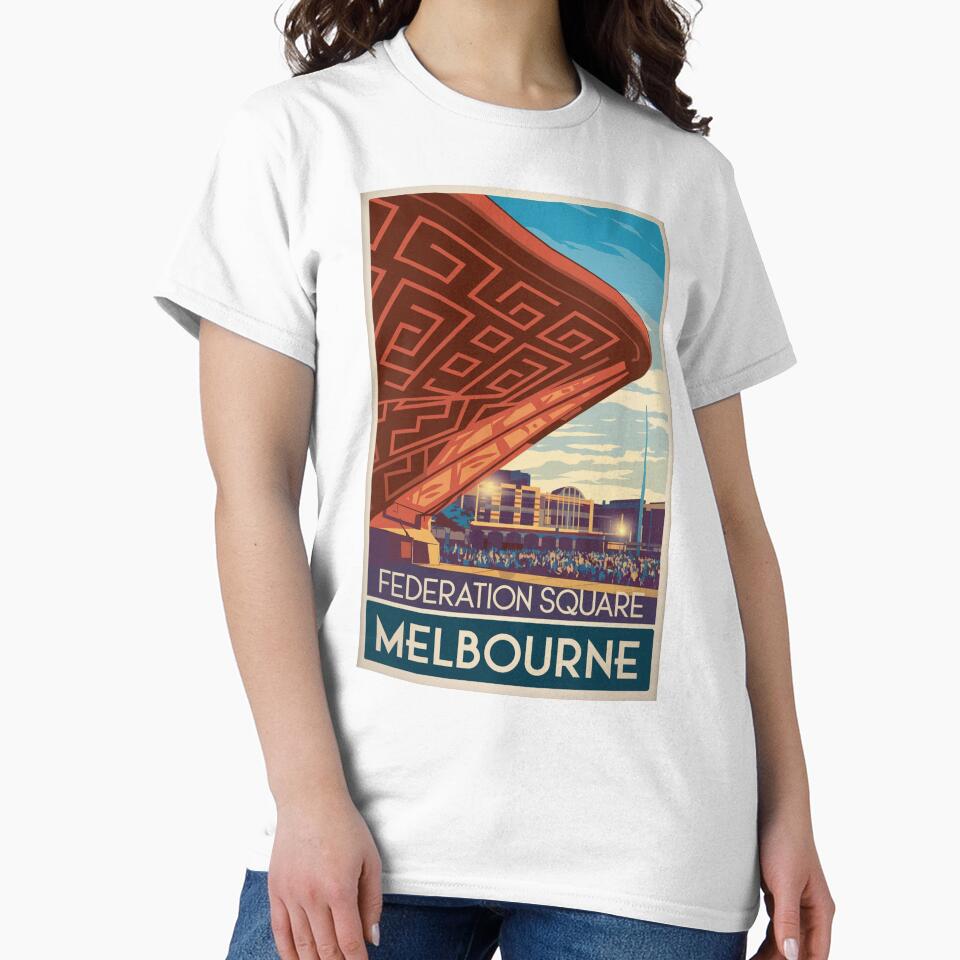 Melbourne Vintage Travel Poster by TravelerRat