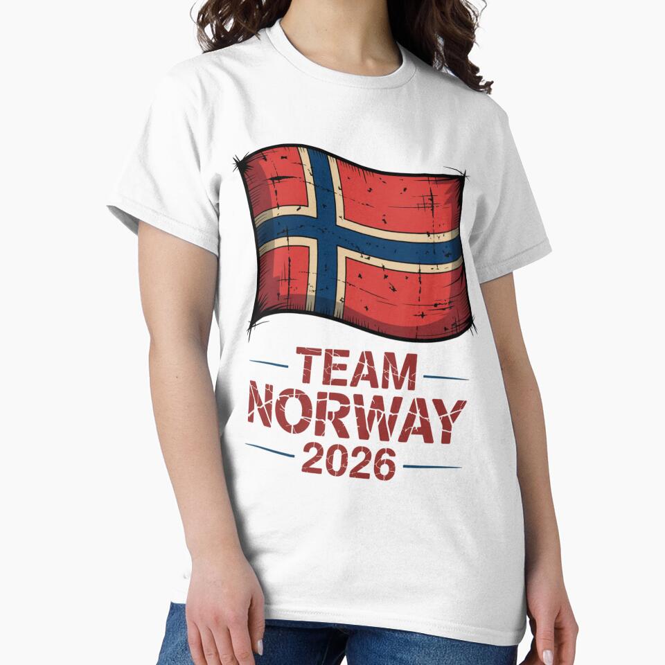 Team Norway 2026  Soccer Fan T-Shirt V9 by DBWStudios