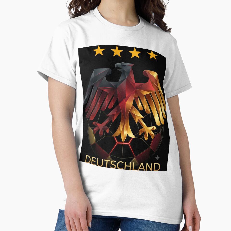 Geometric German Eagle Soccer Pride Modern Abstract Art by pixelandpassionart