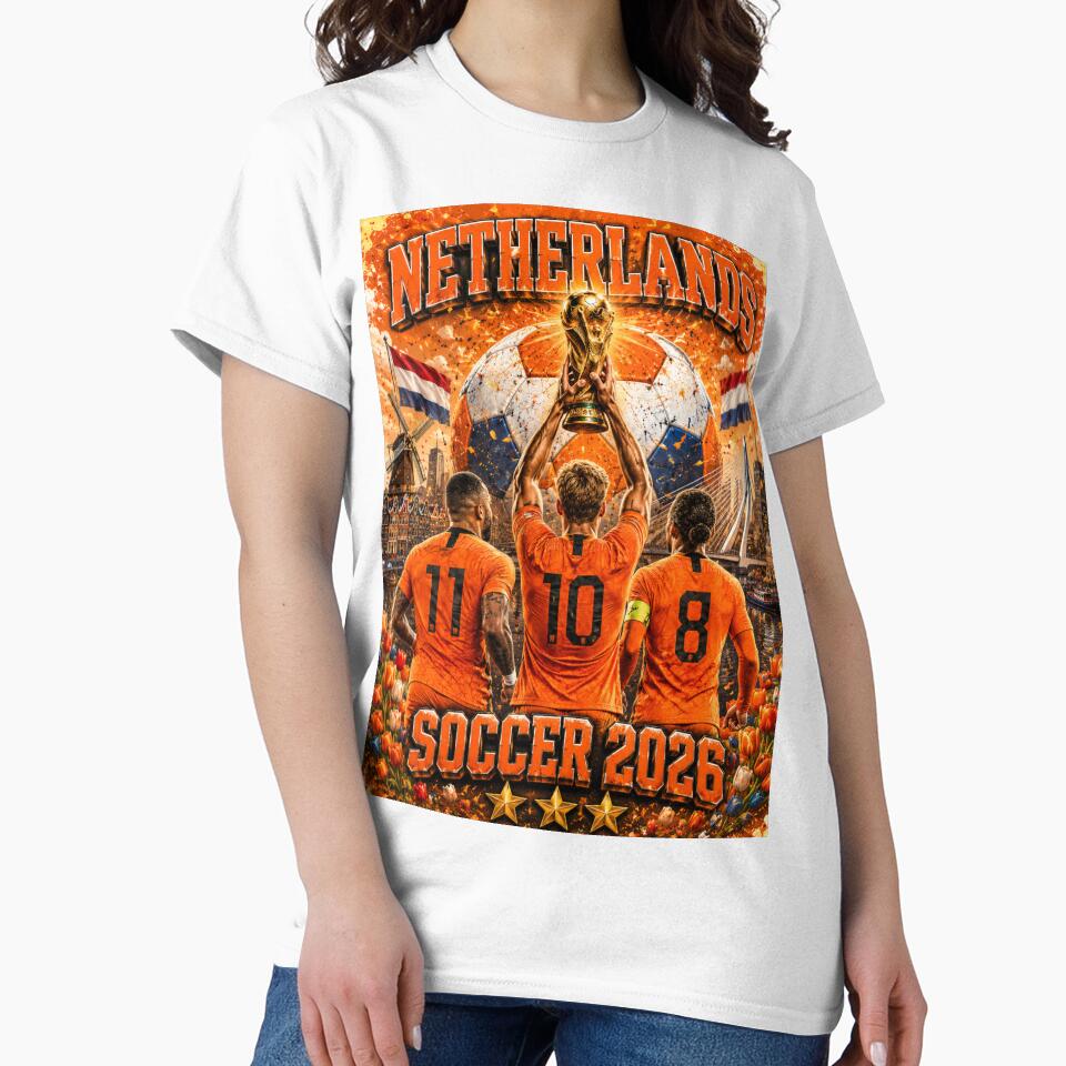 Netherlands Soccer 2026 Shirt – Dutch Football Fan Gift by UrbanPrintVibes
