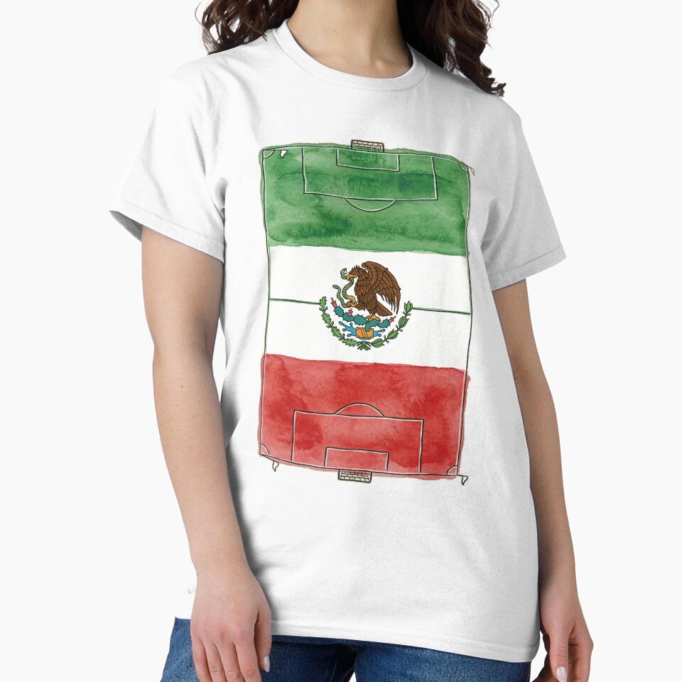 Vintage Mexico Soccer Field Flag. by EunsooLee