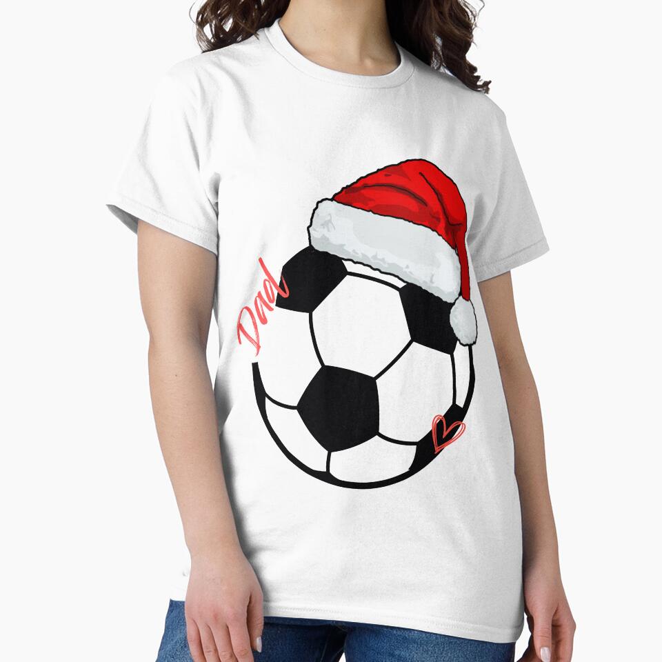 Santa Soccer Dad | Christmas Sports Father Gift by A-Szczesniak