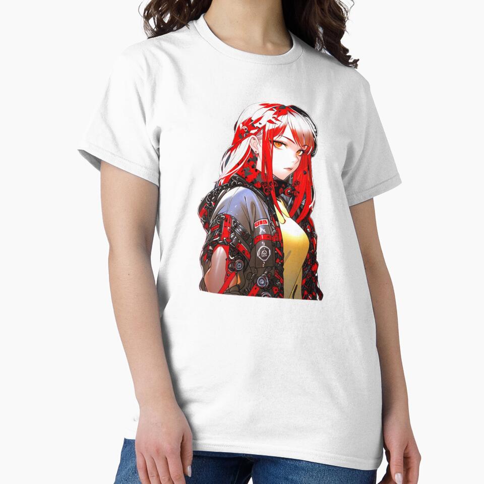 Red Black Futuristic Waifu Style by AnimDream
