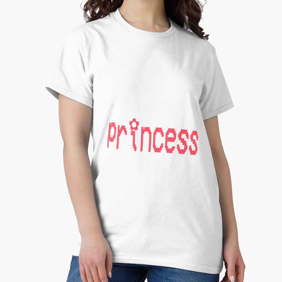 y2k red video game "princess" text by stickersbyro ☆