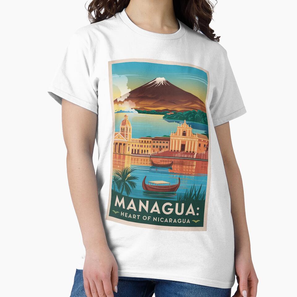 Managua Vintage Travel Poster by TravelerRat