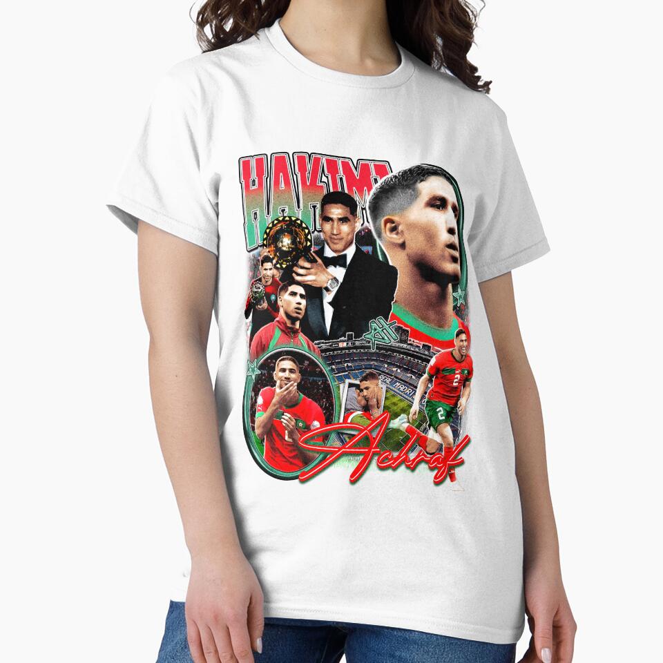 Achraf Hakimi Retro vintage Bootleg tee by graphixpolash
