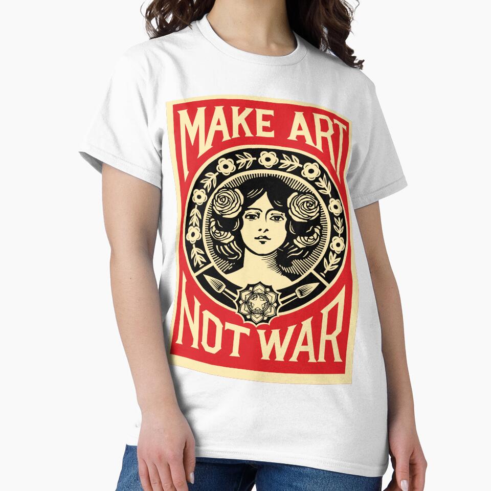 MAKE ART NOT WAR by Gwenjimann