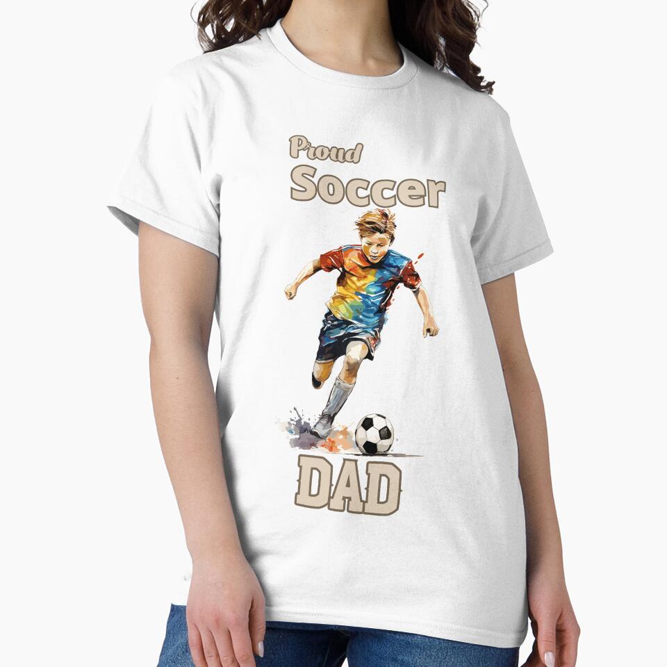 Proud Soccer Dad Gifts For Soccer Lover by mOdesign84