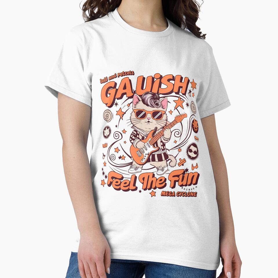Playful Vintage Cat Graphic by gogowent