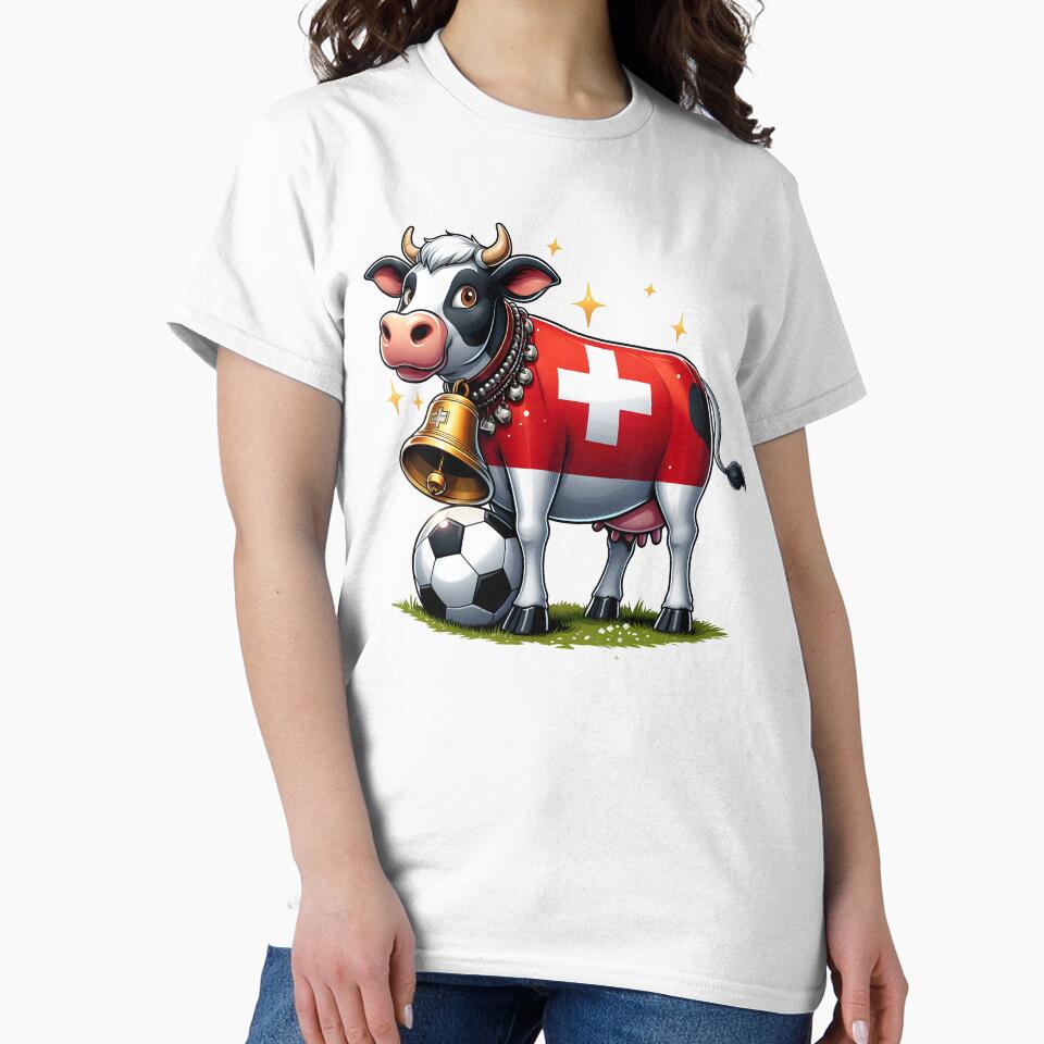 Switzerland soccer Flag Farm Cattle Patriot of the country by Oz64