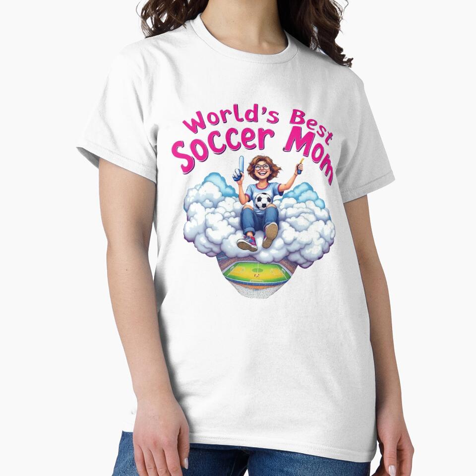 Funny World's Best Soccer Mom Cloud | Cartoon Football Fan Gift by TheGaliyaStudio