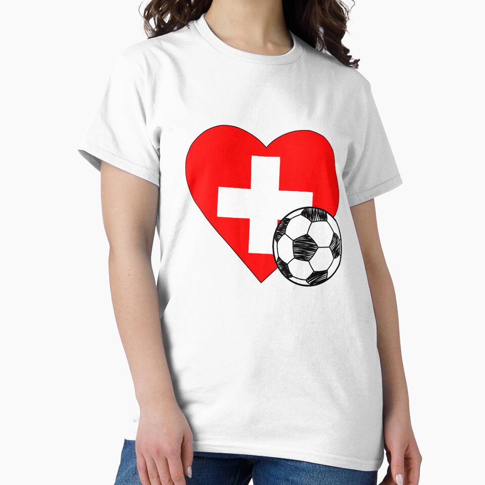 Switzerland Soccer Heart Design by FinalScoreClub