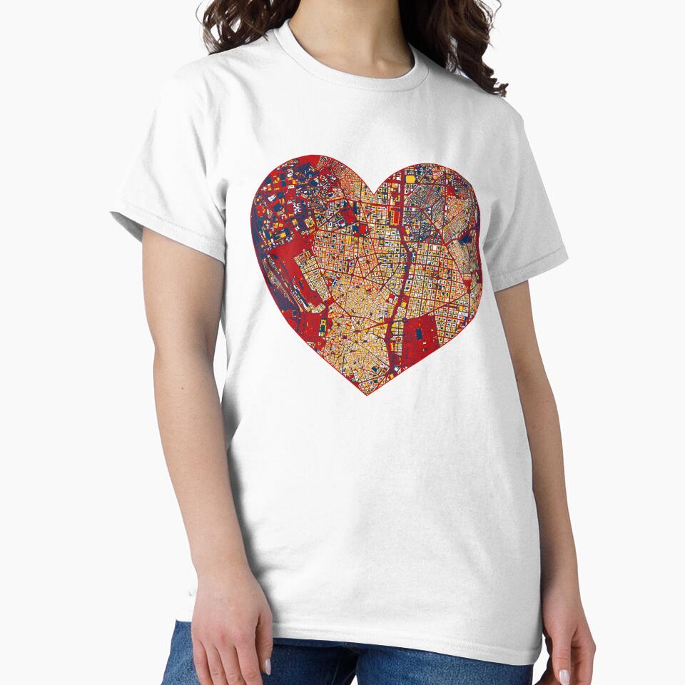 Madrid Heart Map – Spanish Football Inspired City Art by BottleGnome