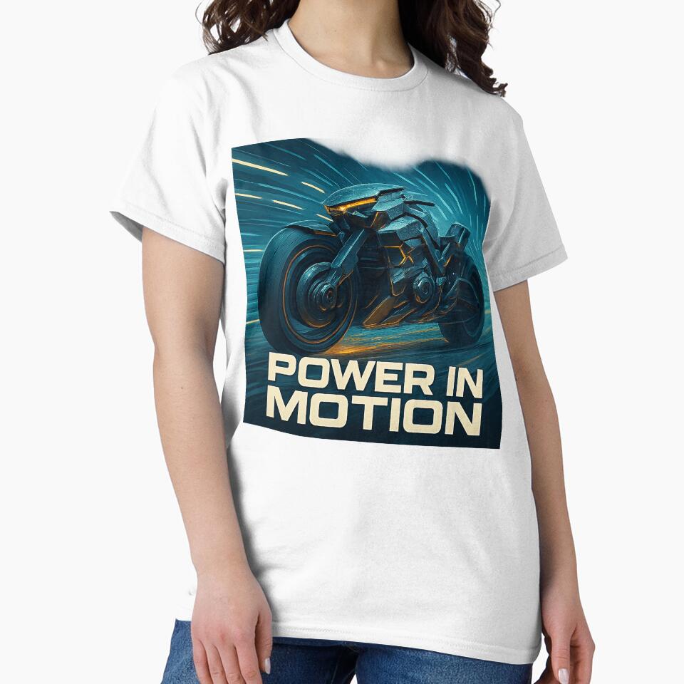 Power in Motion – High-Speed Sci-Fi Bike Art by mbmstores