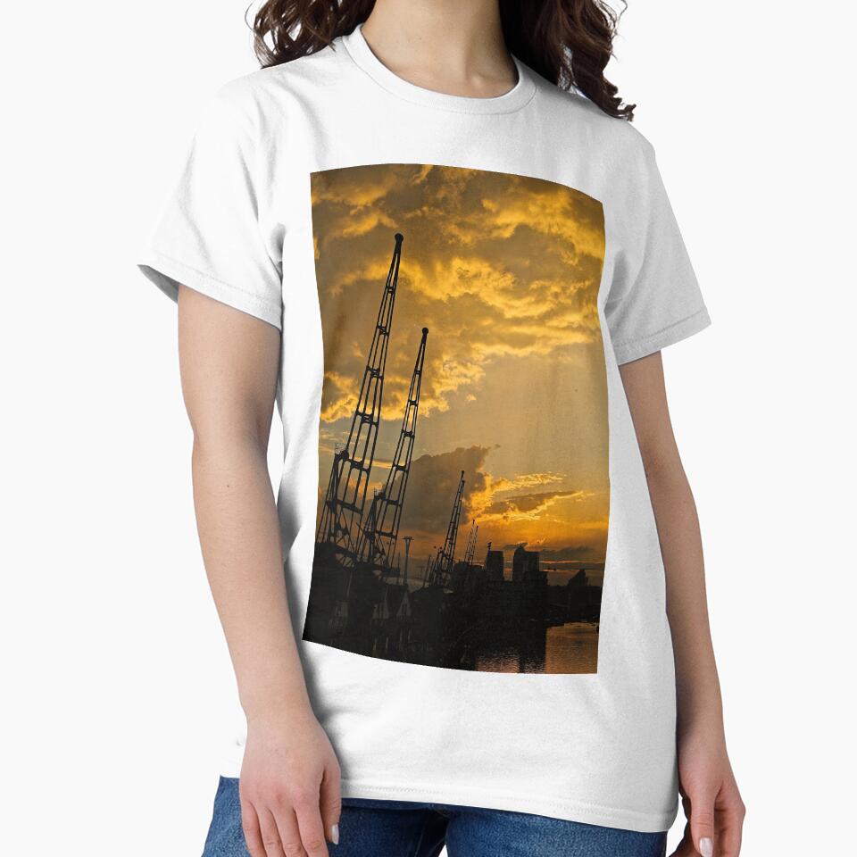 Industrial, silhouetted, skyscape by iam01110011