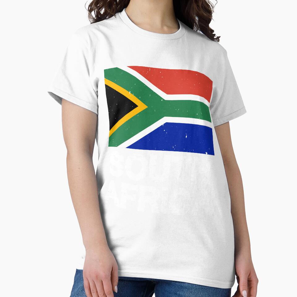 South Africa Flag T-Shirt for Men and Women by AllStarMerch