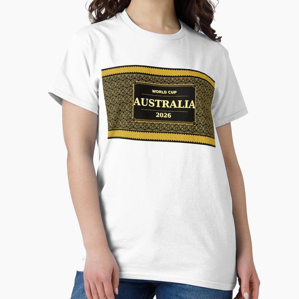 Australia Football Fan 2026 Black Gold Luxury Wrap — Socceroos Soccer Fan by BrickByDream
