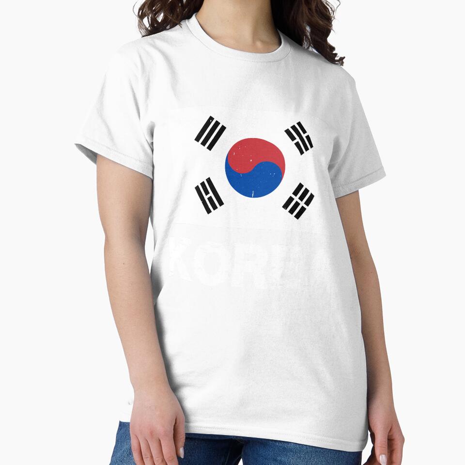 South Korea Flag T-Shirt for Men and Women by AllStarMerch