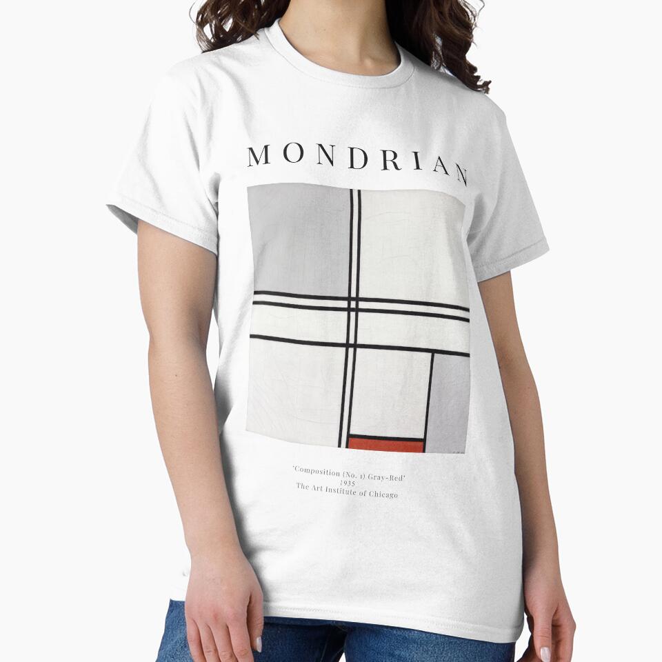 Composition (No. 1) Gray-Red - Piet Mondrian - Exhibition Poster by studiofrivolo