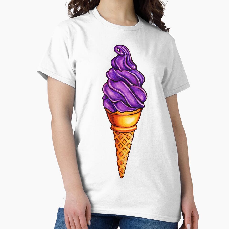 Purple Ice Cream Pattern by Kelly  Gilleran