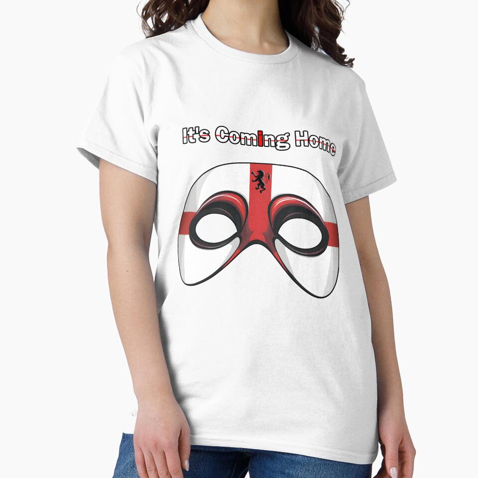 Support in Style: England Football Face Mask by Designfordream