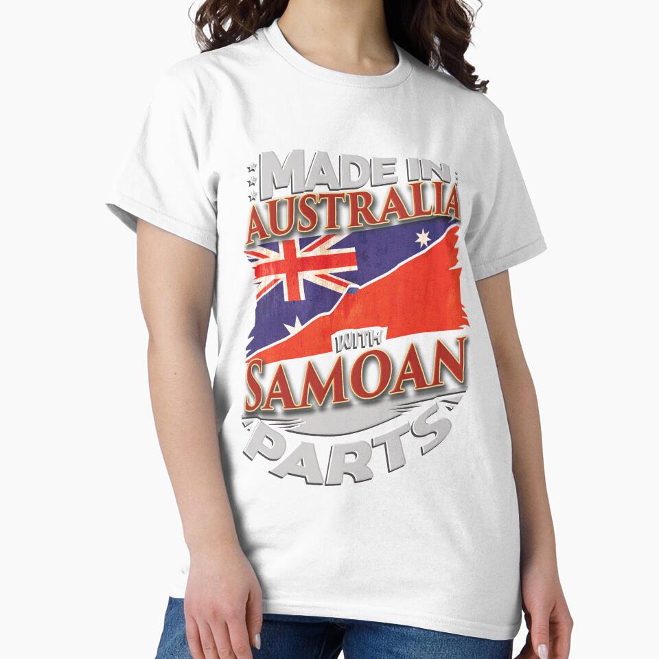 Made In Australia With Samoan Parts - Gift For Samoan From Samoa Grown In Australia by Popini