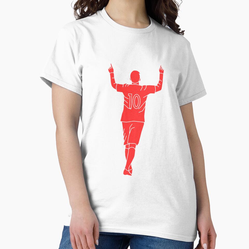 Red Number 10 Celebrating | Player Celebration by Football Stickers World