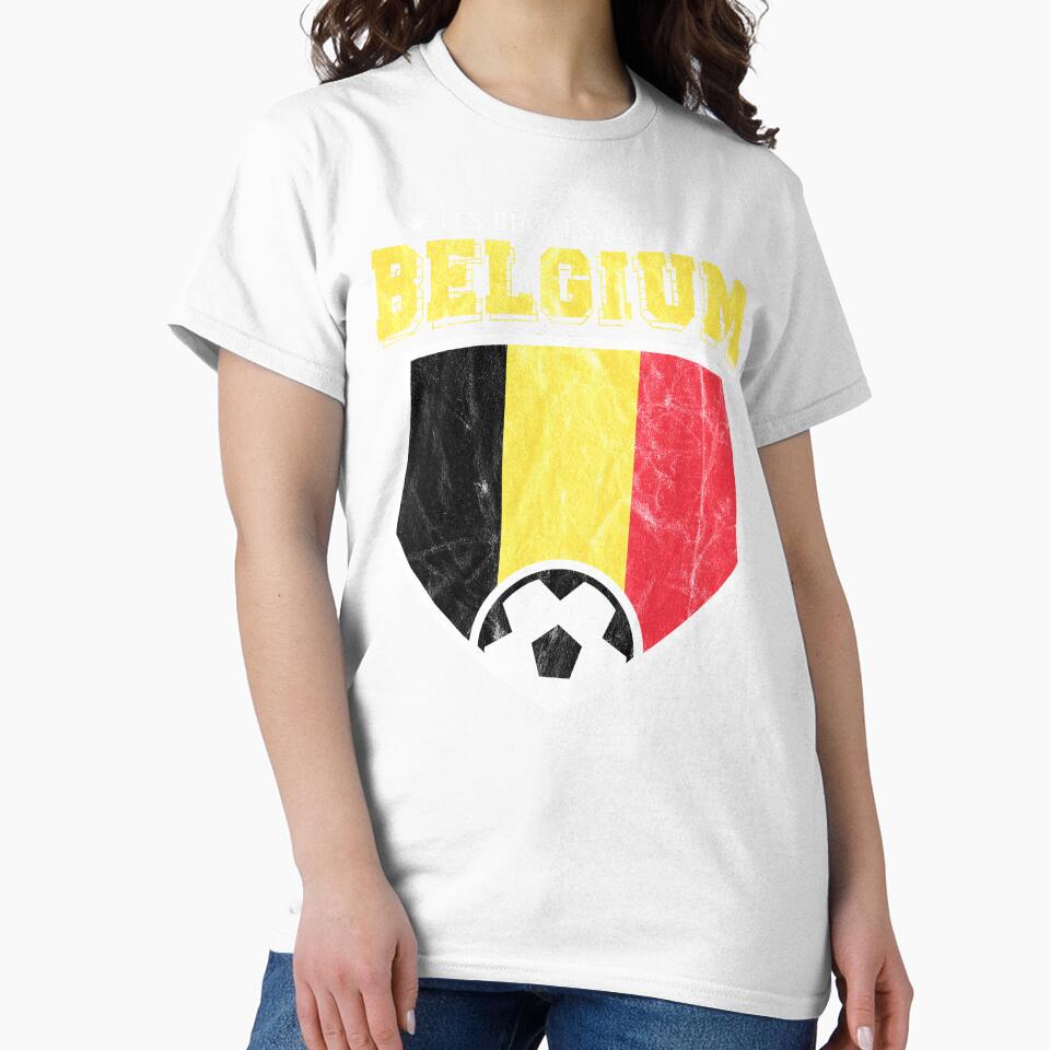Belgium Football National Flag T Shirt World Soccer Jersey Cup by screenworks