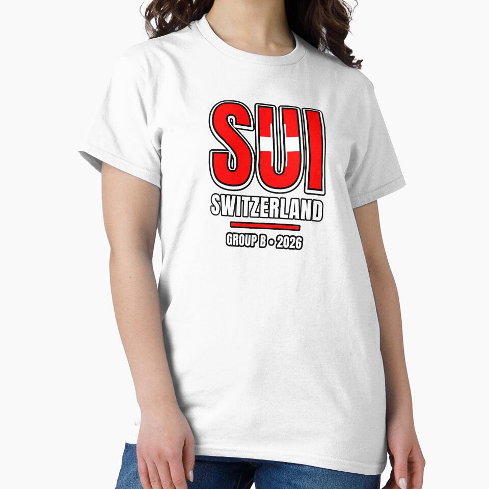 Switzerland 2026 Football Shirt | SUI Switzerland Soccer Fan Apparel | Switzerland National Team Supporter Tee | Football 2026 Gift by The Hairy Melon