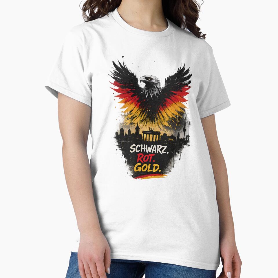 Schwarz. Rot. Gold. – German Eagle Football Fan Design by jomanadesigns