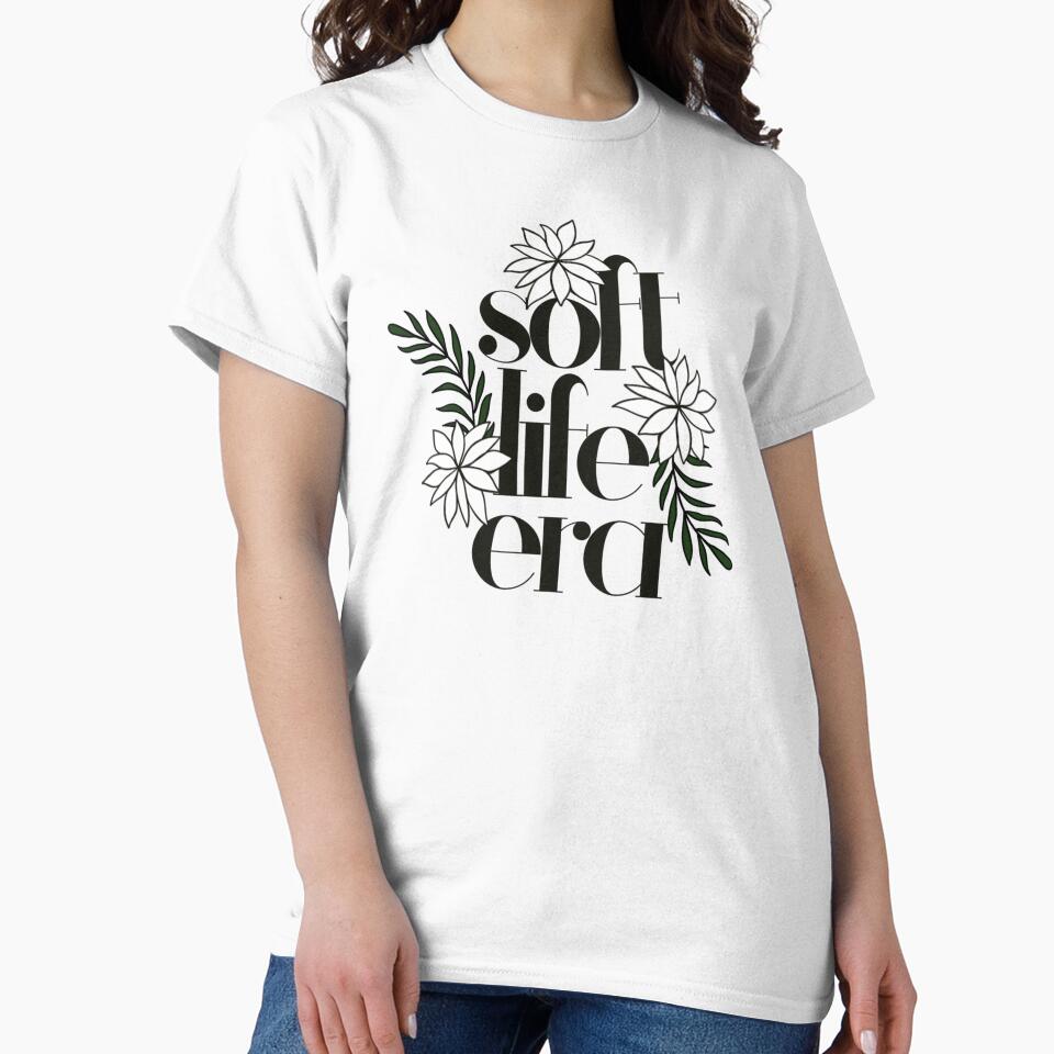Soft Life Era Botanical Design – Minimalist Self Care Aesthetic by Calm and Antsy