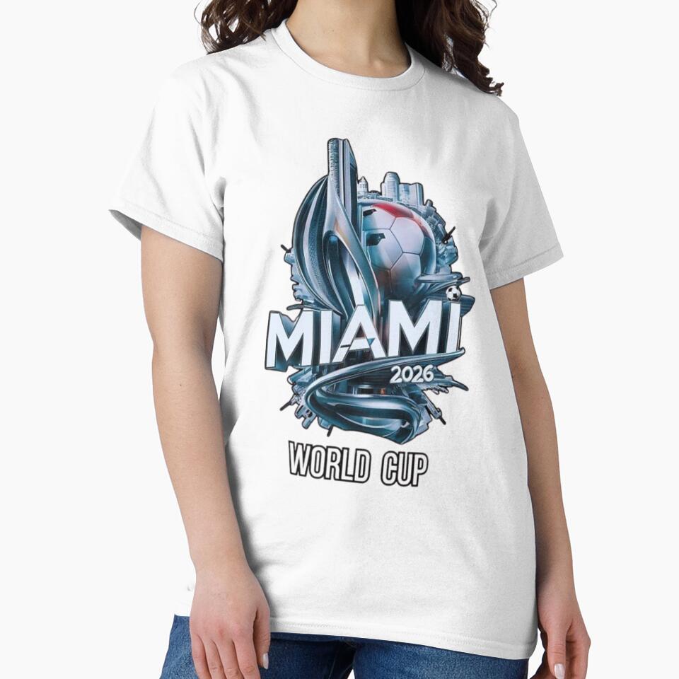 Miami World Cup 2026 Futuristic Soccer Art by Bulk order available