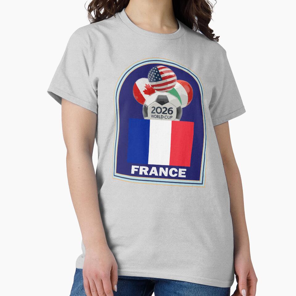 France 2026 Soccer T-shirt by benchpod47