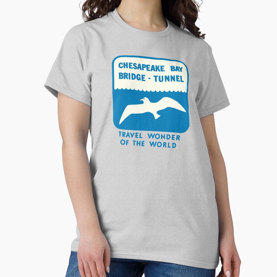 Chesapeake Bay Bridge Tunnel Vintage Travel Decal by hilda74