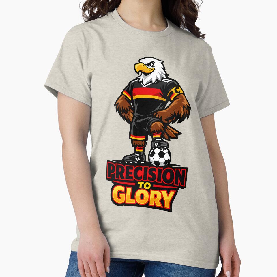 Germany Eagle Soccer Mascot – Precision to Glory Football Fan T-Shirt & Sticker by  Artistry in Motion by MADsrecreation