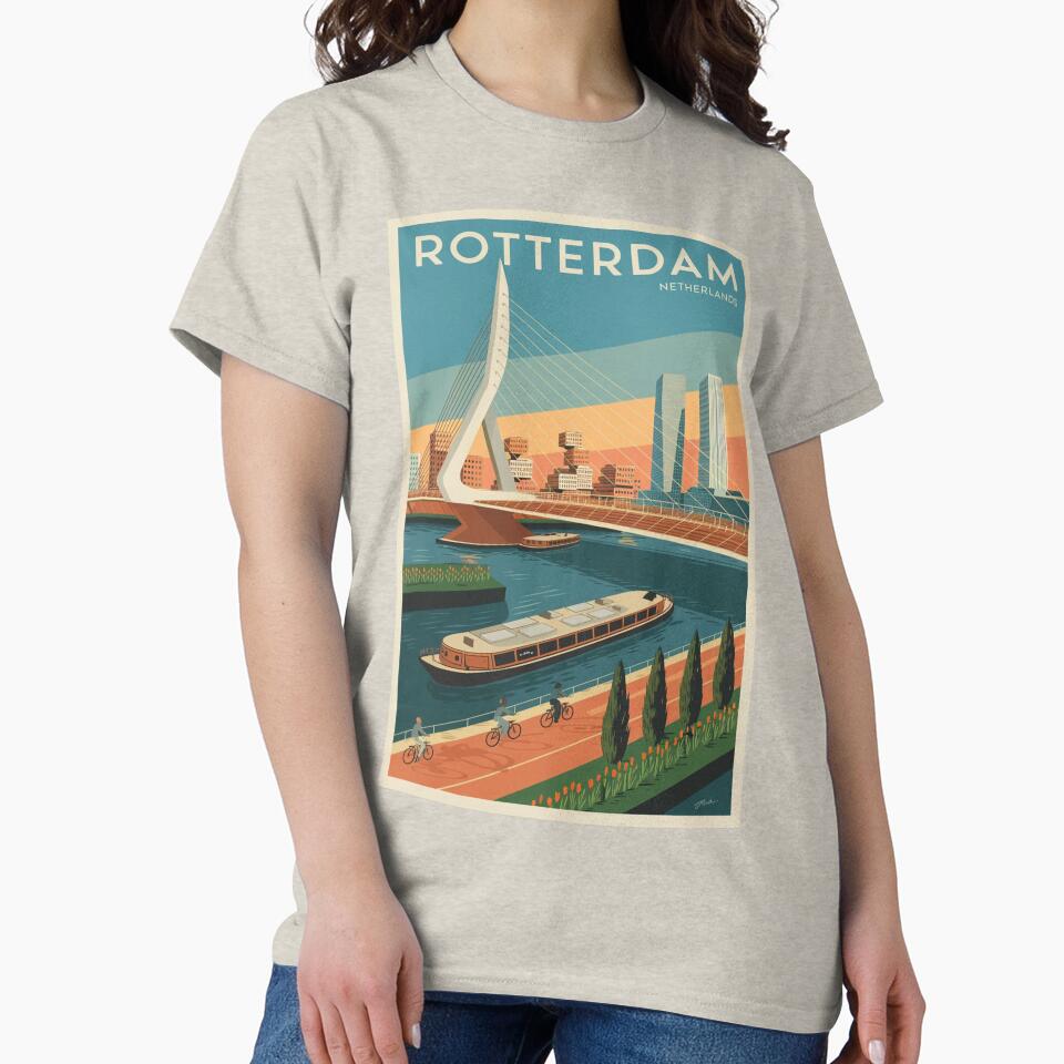 Rotterdam Vintage Travel Poster by TravelerRat