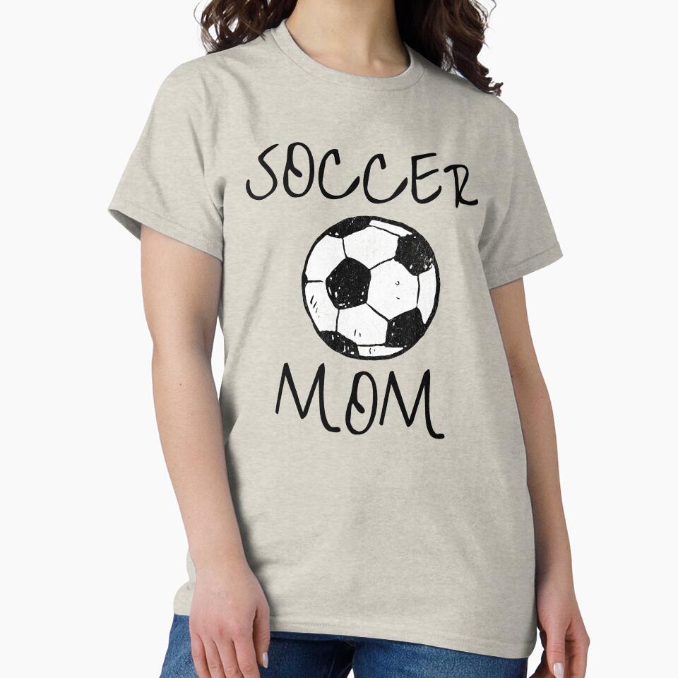 Soccer Mom Soccer Ball Distressed Sports Parent Graphic by donwillisjrart