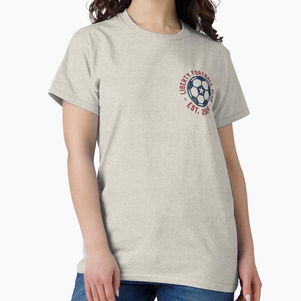 Liberty Football Club Vintage Badge - USA 2026 Soccer Logo by HappySproutArt