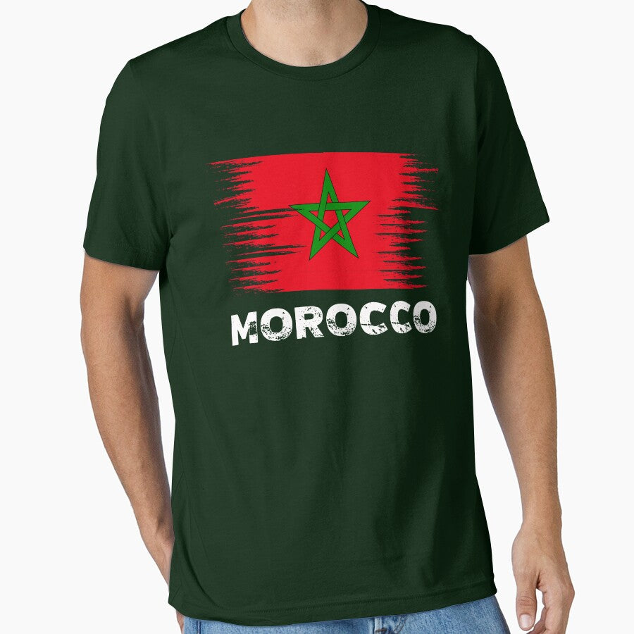 Morocco - Moroccan Flag Art | Sports Soccer Football Gift by melsens