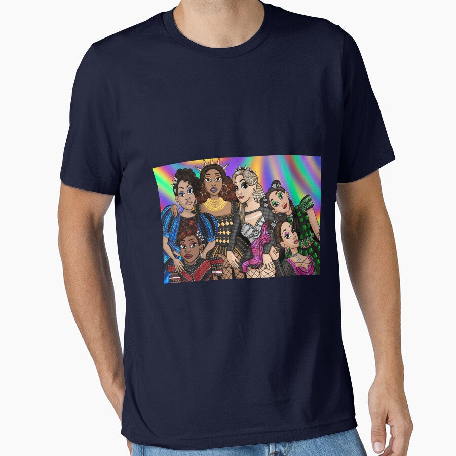 Six The Musical Broadway Cast Premium T-Shirt by Declinedfisher