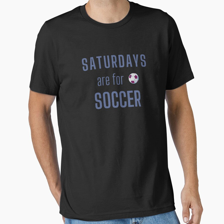 Saturdays Are For Soccer - Blue Gray by ryanwfraser