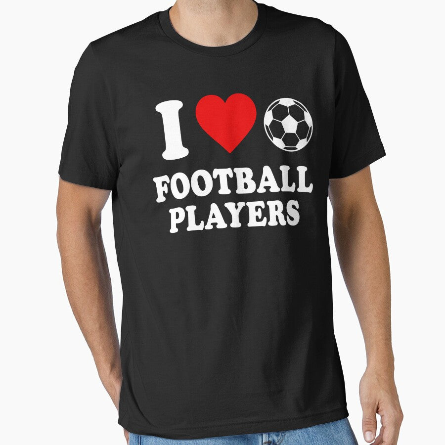 I Love Football Players Funny Soccer Lover Gift by will freed18