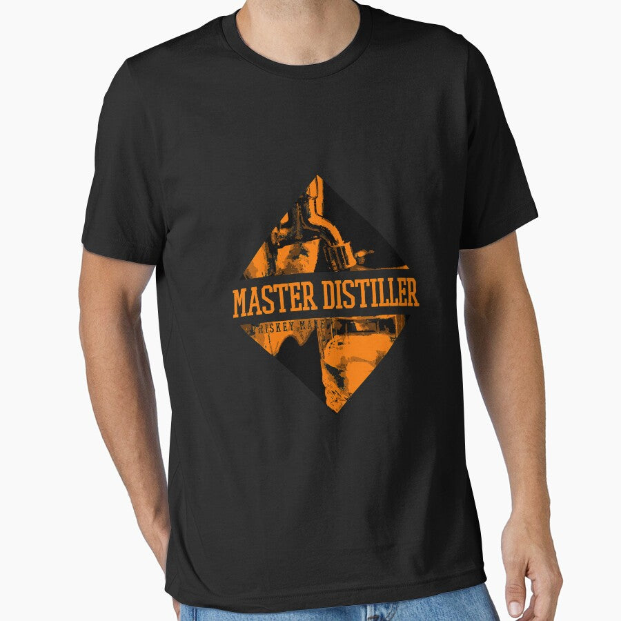 Master Distiller Whiskey Maker Connoisseur Retro Style Long Sleeve T-Shirt by ownjuliann