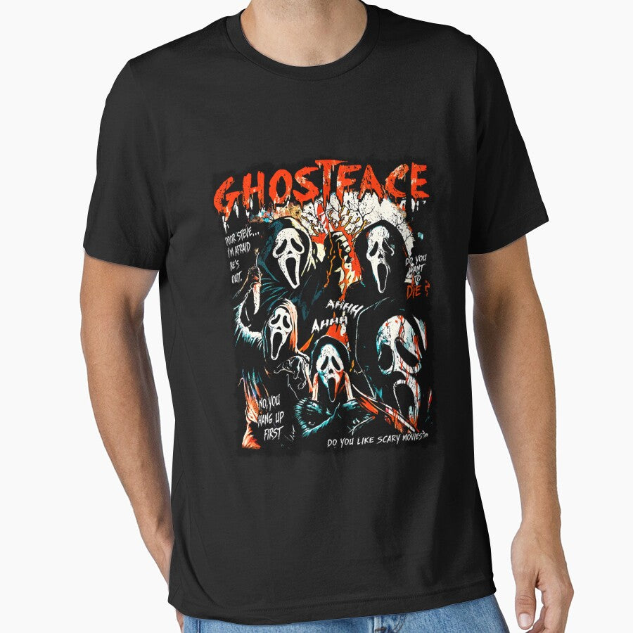 Ghostface Retro 90s Scream Movie Halloween by EstaGutmann