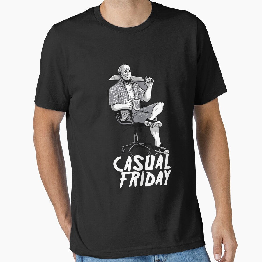Casual Friday With Jason Voorhees Sticker by amberk1cira