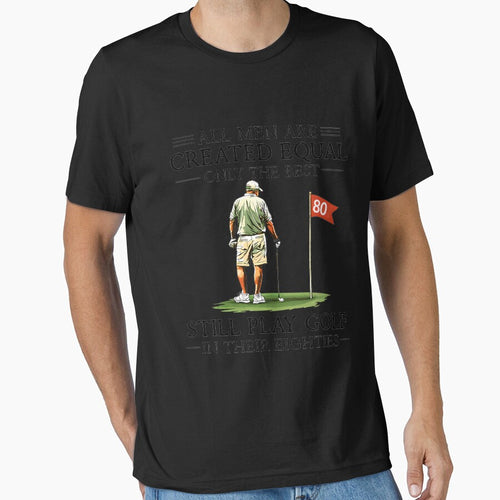All Men are Created Equal Still Play Golf in Their Eighties Long Sleeve by KathieFaugh