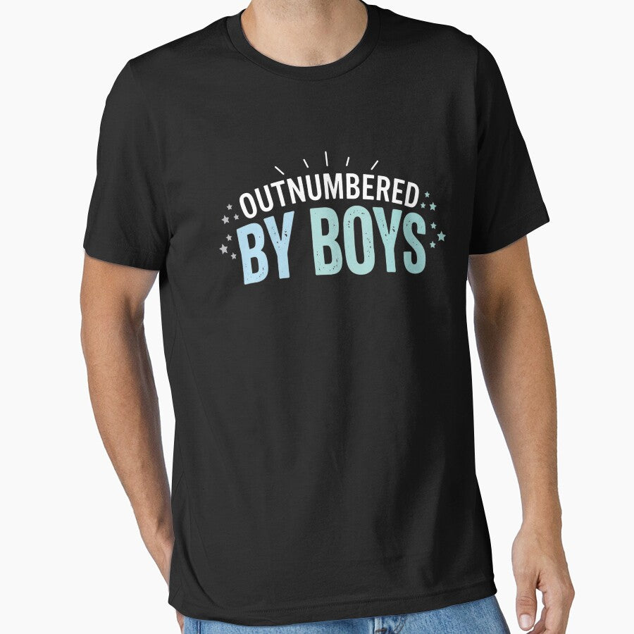 Outnumbered By Boys Mama Funny Boy Mom Chaos Life Mother’s Day Design by bilal sibgui