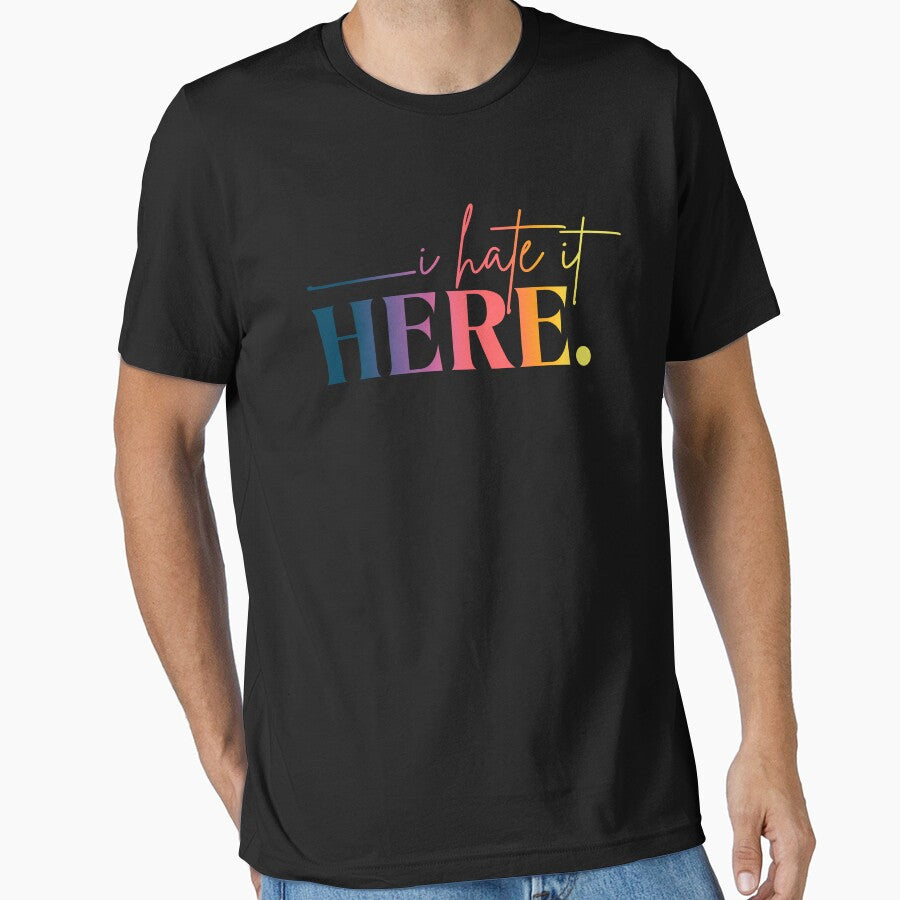 I Hate It Here Retro Gradient Funny Statement by ameirkessao