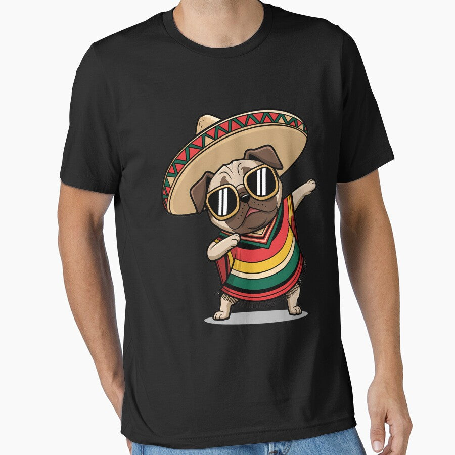 Dabbing Dog Sombrero Mexican by aidenpier